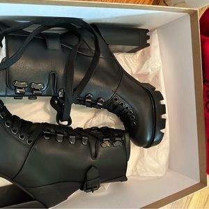 Christian Louboutin Macadamia Hiking Boots- Size 8 USA/Size 38.5 - NWB